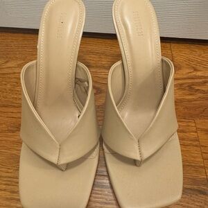 Forever 21 Cream Mules